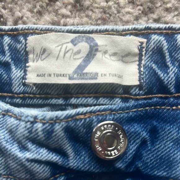 Free People denim mini skirt size 2 - Picture 4 of 5